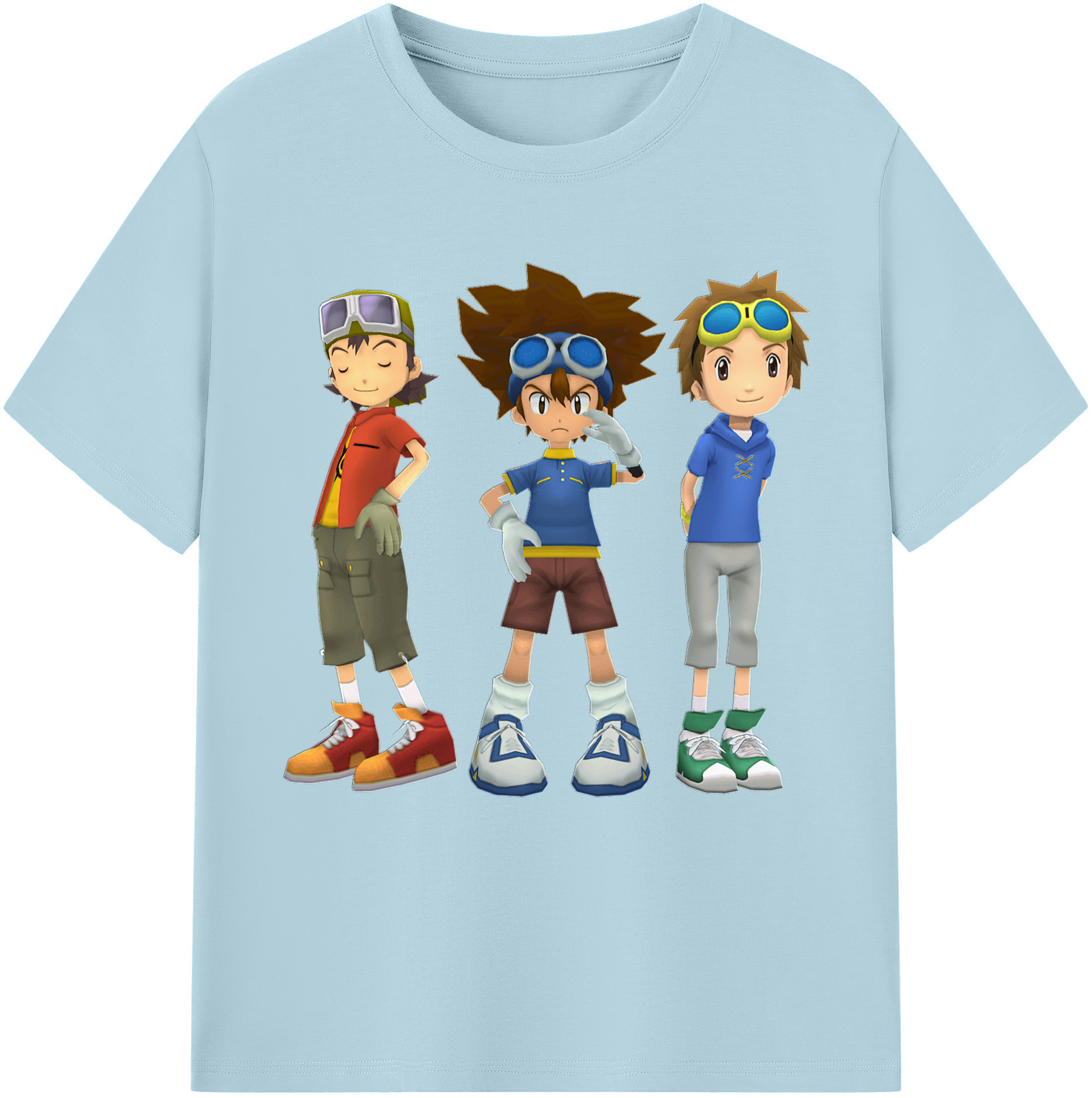（画像用） Digimon デジタルモンスター/デジモン 綿100％半袖Tシャツ（フロントプリント）
